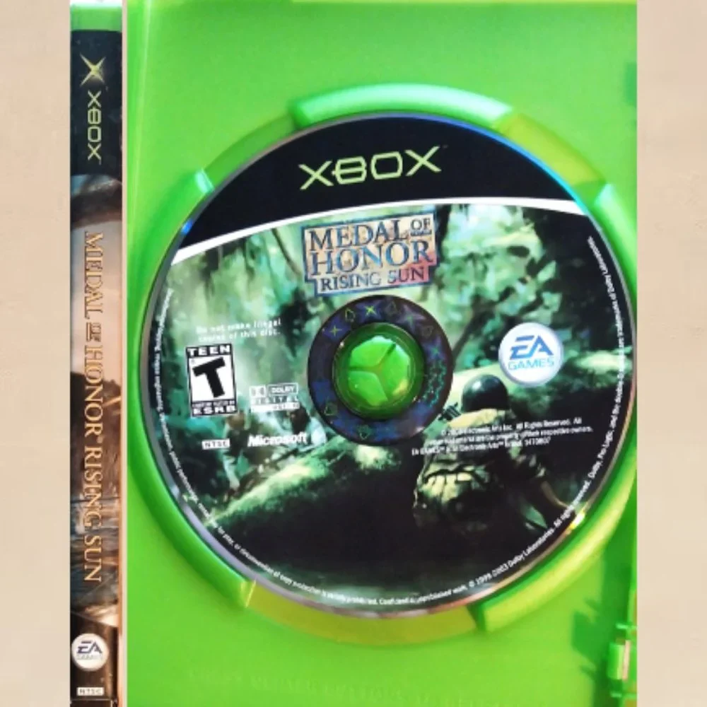 Medal of Honor Rising Sun Microsoft Original XBOX Game Case Manual Included GUC